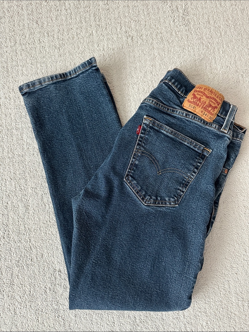 Levi's Men's Dark Blue Straight Jeans